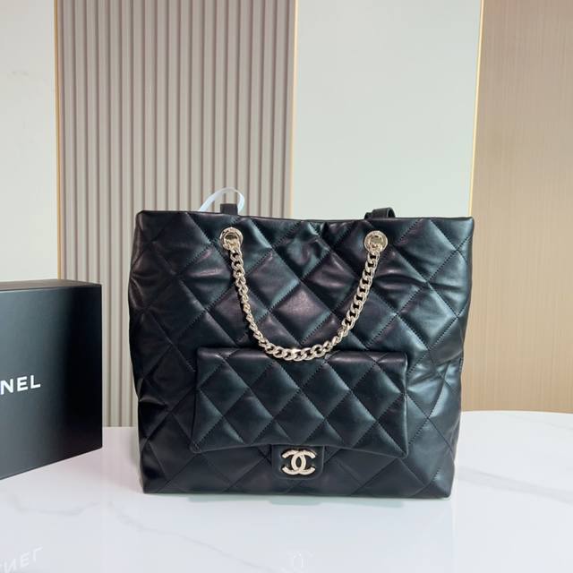 折叠礼盒 Chanel香奈儿女包22B托特包19 Tote菱格链条包手提单肩购物袋尺寸37931Cm