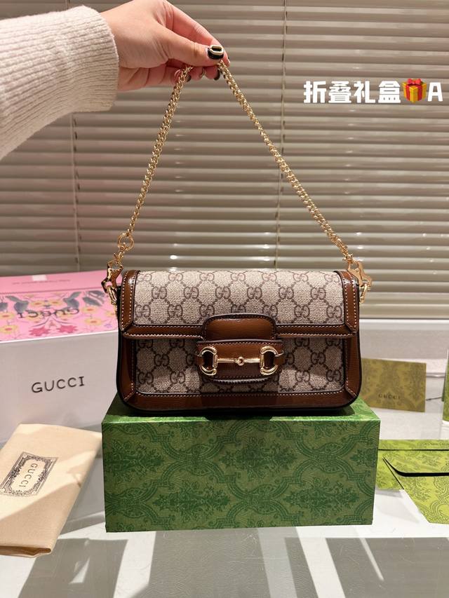 Gucci 最新款 马鞍包 新品超好看的一款 推荐 古奇 配礼盒尺寸22