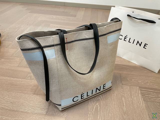 赛琳celine帆布托特包 设计超有质感 充满轻松休闲气息 尺寸 29 33