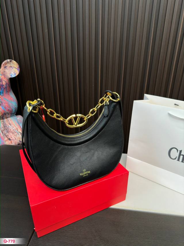 折叠盒 华伦天奴valentino女士 Valentino 秀款 Black Tie Valentino Letter Bag 来自valentino 的信袋