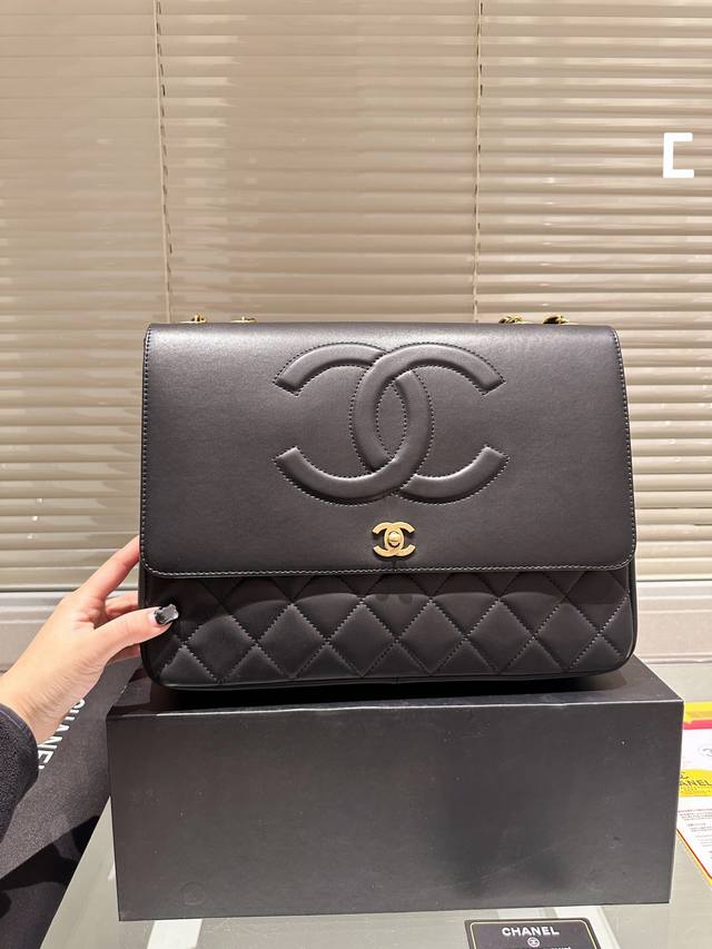 Chanel口盖包 超大容量 配送礼盒 经典之作 推荐 尺寸33