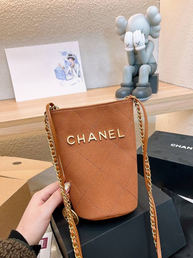 折叠礼盒 Chanel 新品 金币mini 水桶包 时装 休闲 不挑衣服 尺寸12*20Cm