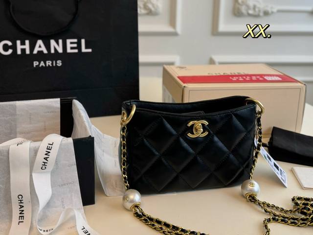 折叠盒 Size：21×12 Chanel 24Shobo双珍珠嬉皮包 慵懒随性又好背 上身慢慢的惊喜 彻底心动的一只