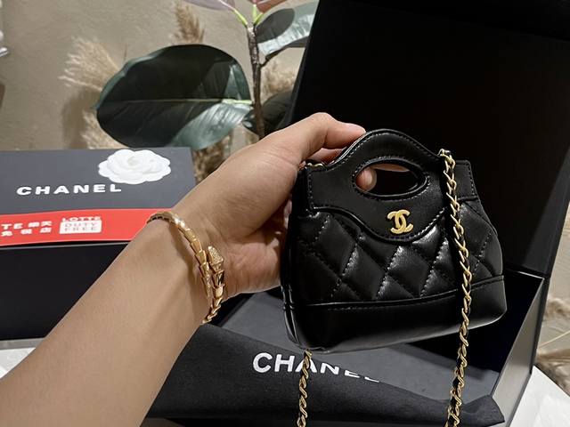 礼盒包装 Chanel新品 超mini 31Bag 牛皮质地 时装 休闲 不挑衣服 尺寸10