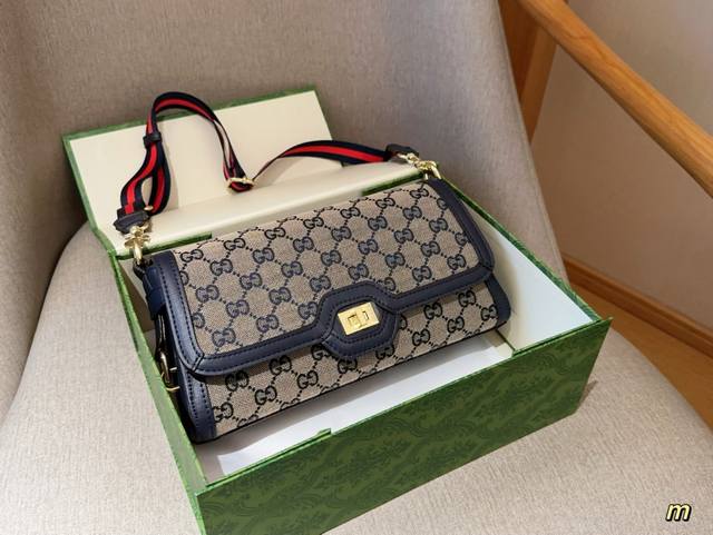 Gucci古奇 Ss24新款安可拉ancora 复古斜挎包 尺寸26×15×6 礼盒包装