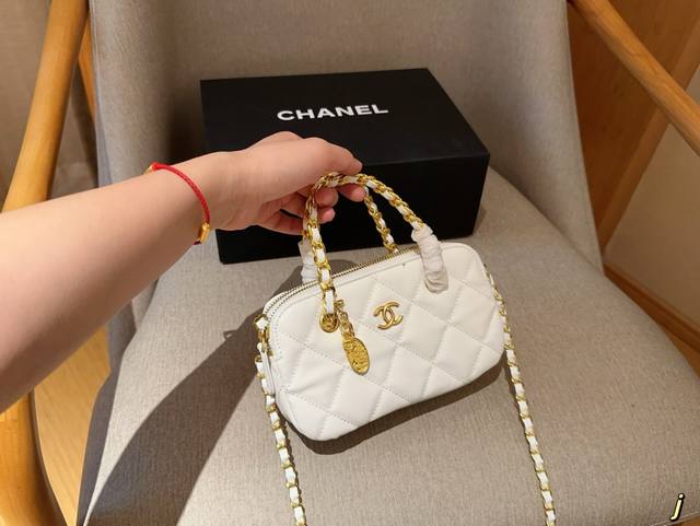 香奈儿Chanel 23b金币双拉手提链条包 尺寸20×12×5 礼盒包装