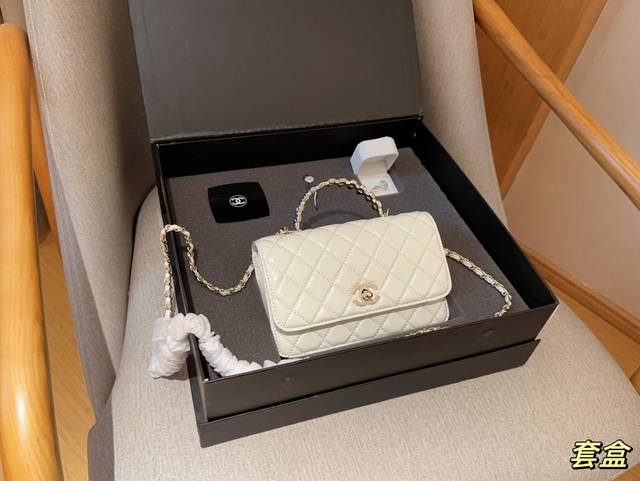 礼盒包装 Chanel 香奈儿 24p珍珠手柄woc发财包镜子手镯戒子 超值套盒组合 尺寸20cm