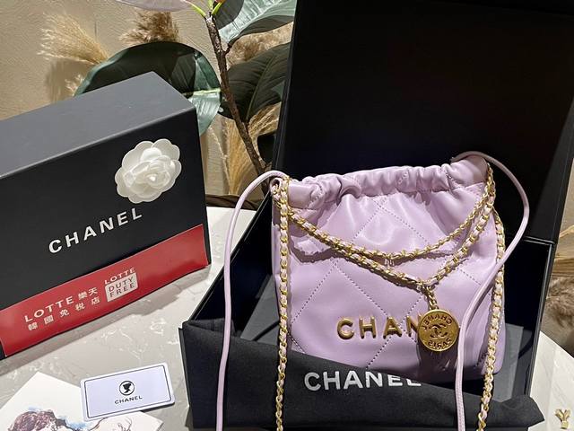 折叠礼盒 Chanel 24p 香芋紫 迷你垃圾袋#大爆款预测 天呐chanel mini垃圾袋也太美了叭颐 预测下一个大爆款翻 好想拥有 #香奈儿垃圾袋 #C