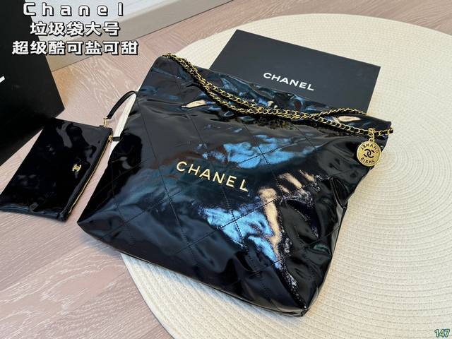 6色 香奈儿金币包购物袋 Chanel22bag垃圾袋真的太美啦 高级的情冷感扑面而来 超级酷 可盐可甜 给你淡淡的清新 日常出街首选 尺寸：大号35 35
