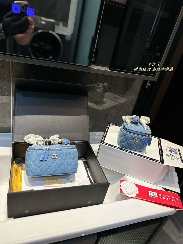 礼盒包装 Chanel盒子包 金球款 两个尺寸 时髦精必备款 超级精致 Size:大号16*10 小号10*9