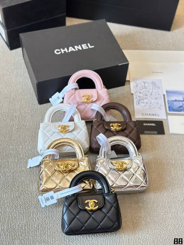 小羊皮 mini Chanel24k新款｜本季度的“最眼包” Chanel 香奈儿 mini kelly大号链条包 小羊皮 也是很耐用哒，经典百搭耐看~ 尺寸1