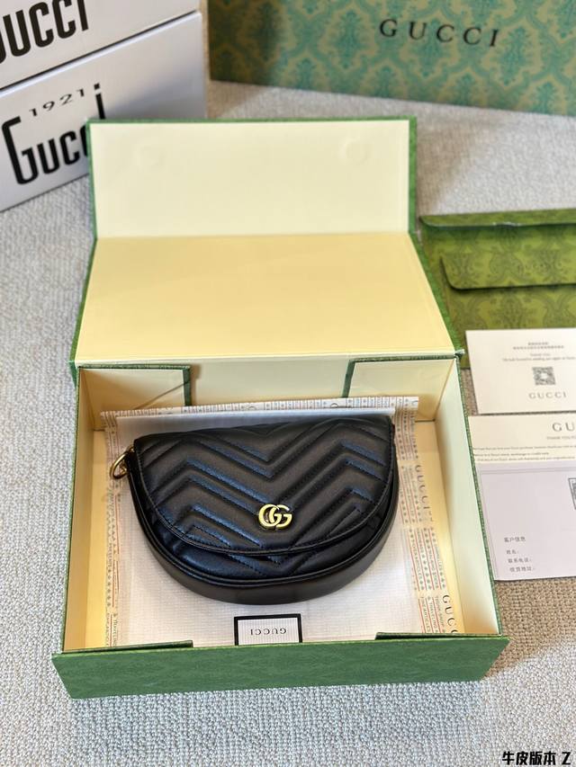 牛皮版本 Gucci 古奇marmont 马蹄包 链条潮百搭 原单品质 推荐 尺寸20 14cm 全套礼盒包装